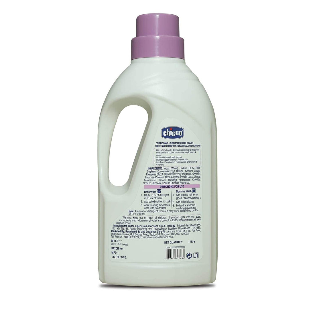 Chicco Baby Laundry Detergent (Delicate Flowers) - 1 L