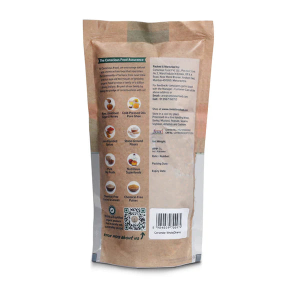 Conscious Food Coriander Whole - 100 GM
