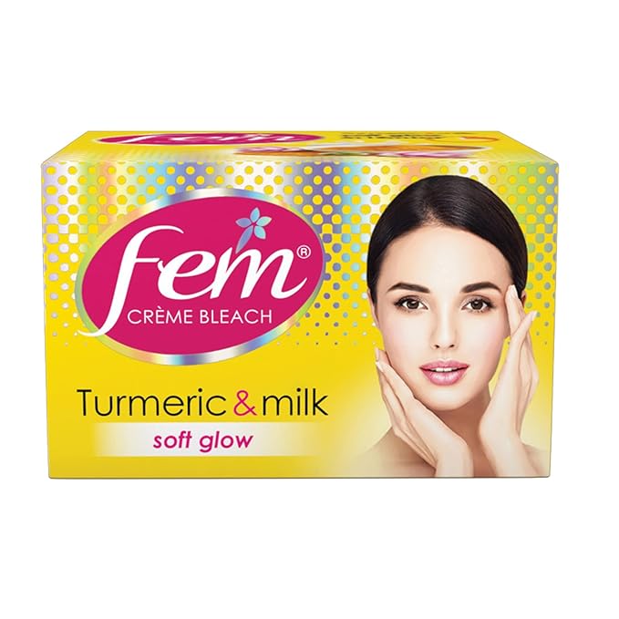 Fem Creme Bleach Turmeric & Milk - 96 GM