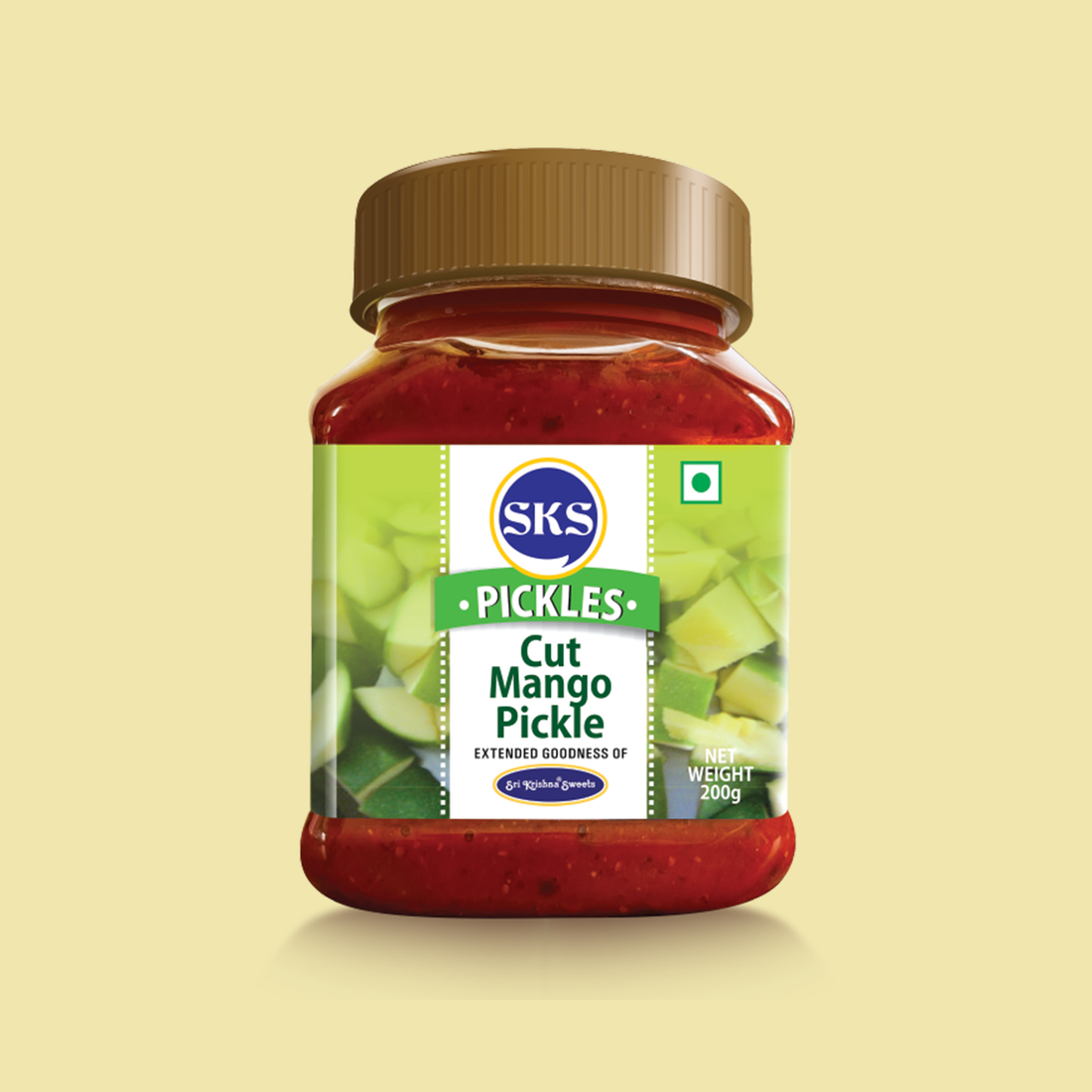 Sri Krishna Sweets Cut Mango Pickle - 200 GM