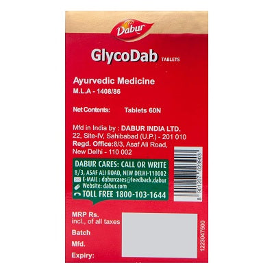 Dabur Glycodab Tablets - 60 Tablets