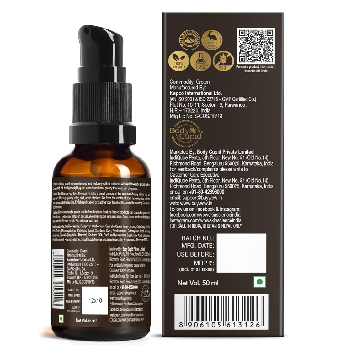 WOW Skin Science Day Face Cream - SPF 20