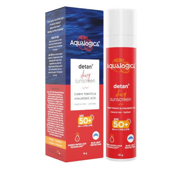 Aqualogica Detan + Dewy Sunscreen With Cherry Tomato & Hyaluronic Acid
