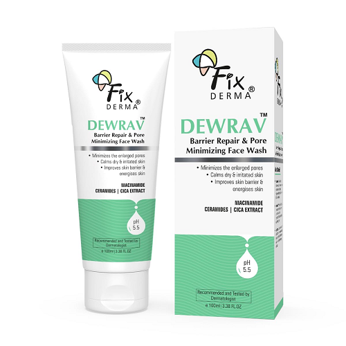 Fixderma Dewrav Barrier Repair & Pore Minimizing Face Wash - 100 ML
