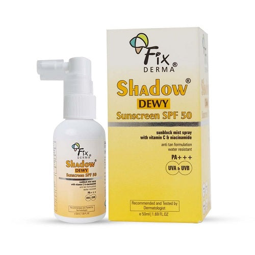 Fixderma Shadow Dewy Sunscreen SPF 50 Spray - 50 ML