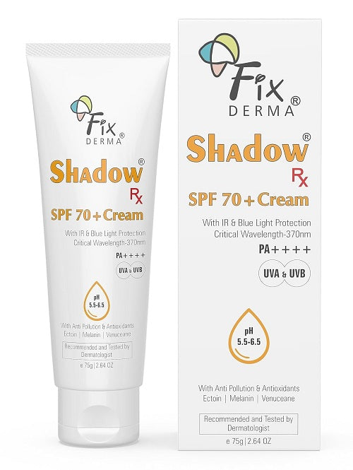 Fixderma Shadow RX Sunscreen SPF 70+ Cream - 75 GM