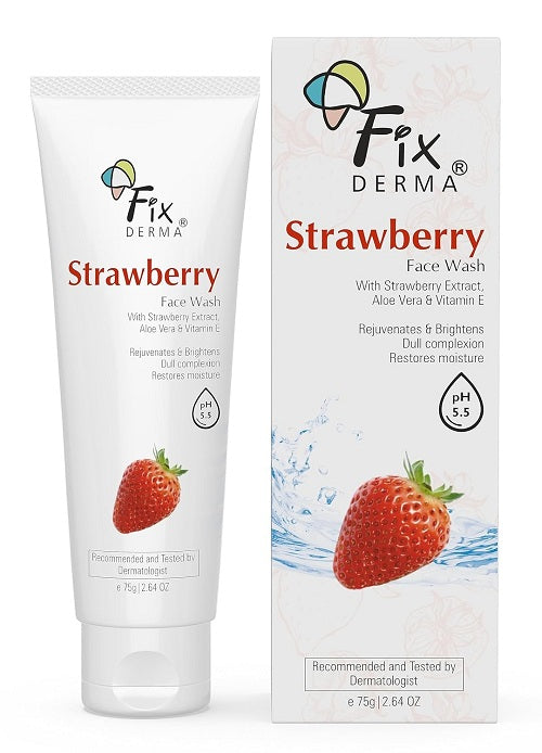 Fixderma Strawberry Face Wash - 75 GM