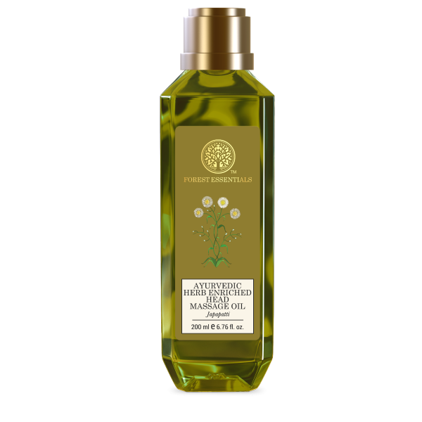 Forest Essentials Ayurvedic Herb Enriched Head Massage Oil Japapatti - 200 ML
