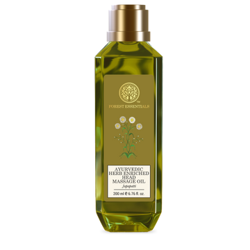 Forest Essentials Ayurvedic Herb Enriched Head Massage Oil Japapatti - 200 ML