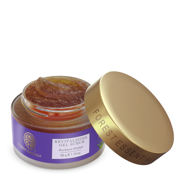 Forest Essentials Revitalising Kashmiri Walnut Gel Scrub - 50 GM