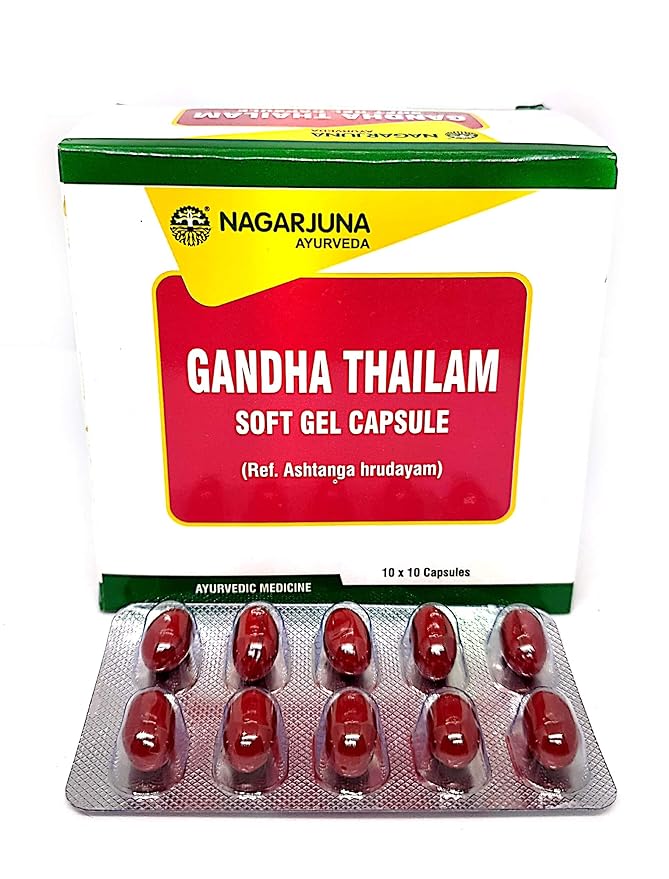 Nagarjuna Gandha Thailam Soft Gel Capsule - 100 Caps