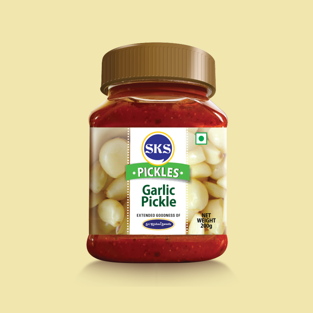 Sri Krishna Sweets Garlic Pickle - 200 GM