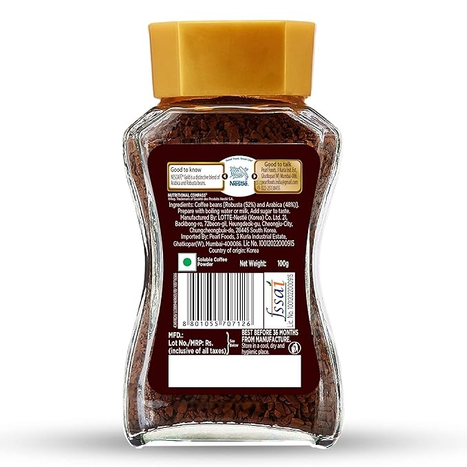 Nescafe Gold Blend Instant Coffee Powder Eden Jar