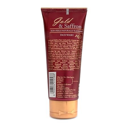 OxyGlow Gold & Saffron Face Wash - 100 ML