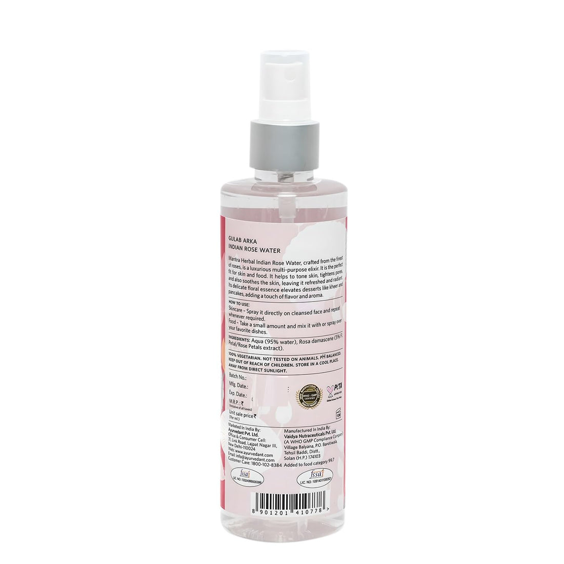Baidyanath Gulab Arka indian Rose Water