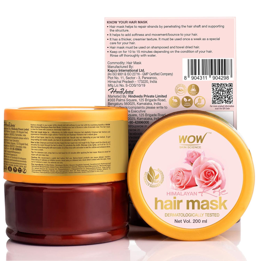 WOW Skin Science Himalayan Rose Hair Mask