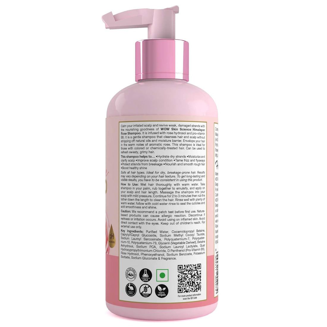 WOW Skin Science Himalayan Rose Shampoo - 300 ML