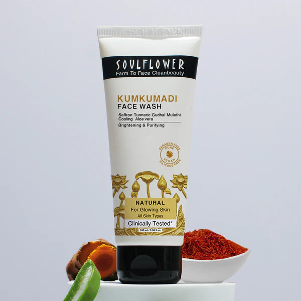 Soulflower Kumkumadi Face Wash - 100 ML