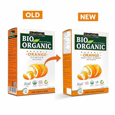 Indus valley Bio Organic Orange Fruit Peel Powder