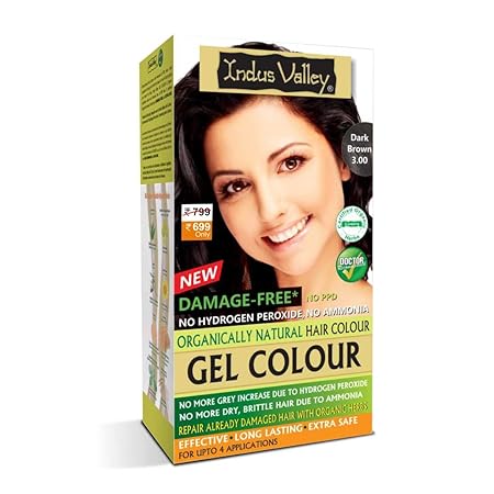Indus valley Damage Free Natural Gel Hair Colour - 220 ML