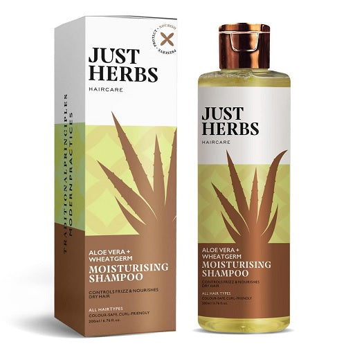 Just Herbs Aloe Vera + Wheatgerm Moisturising Shampoo - 200 ML
