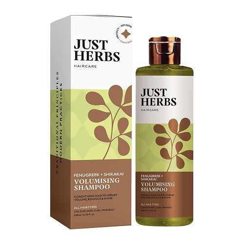 Just Herbs Fenugreek Shikakai Volumising Shampoo - 200 ML