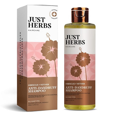 Just Herbs Hibiscus and Vetiver Anti Dandruff Shampoo - 200 ML