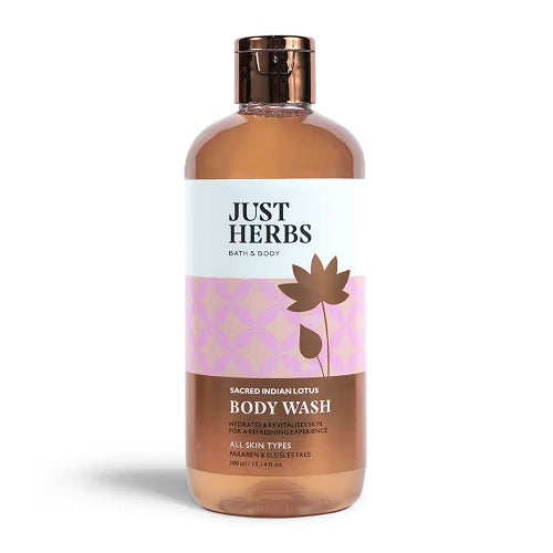 Just Herbs Sacred Indian Lotus Body Wash - 300 ML