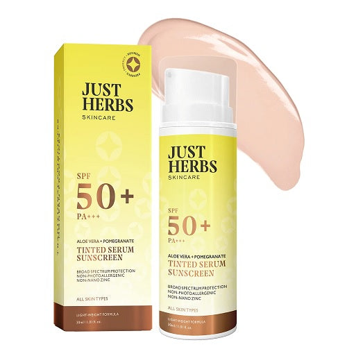 Just Herbs Tinted Serum Sunscreen With SPF 50+ PA+++ - 30 ML