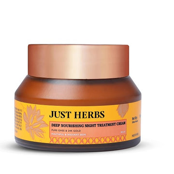 Just Herbs 24K Gold with Pure Ghee Deep Nourish Night Cream - 50 ML