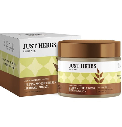 Just Herbs Ashwagandha & Neem Moisturizing Cream - 100 GM