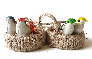 Jute Bird Hanging Nest - 27 CM