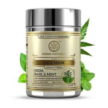 Khadi Natural Neem Basil & Mint Face Mask - 50 GM