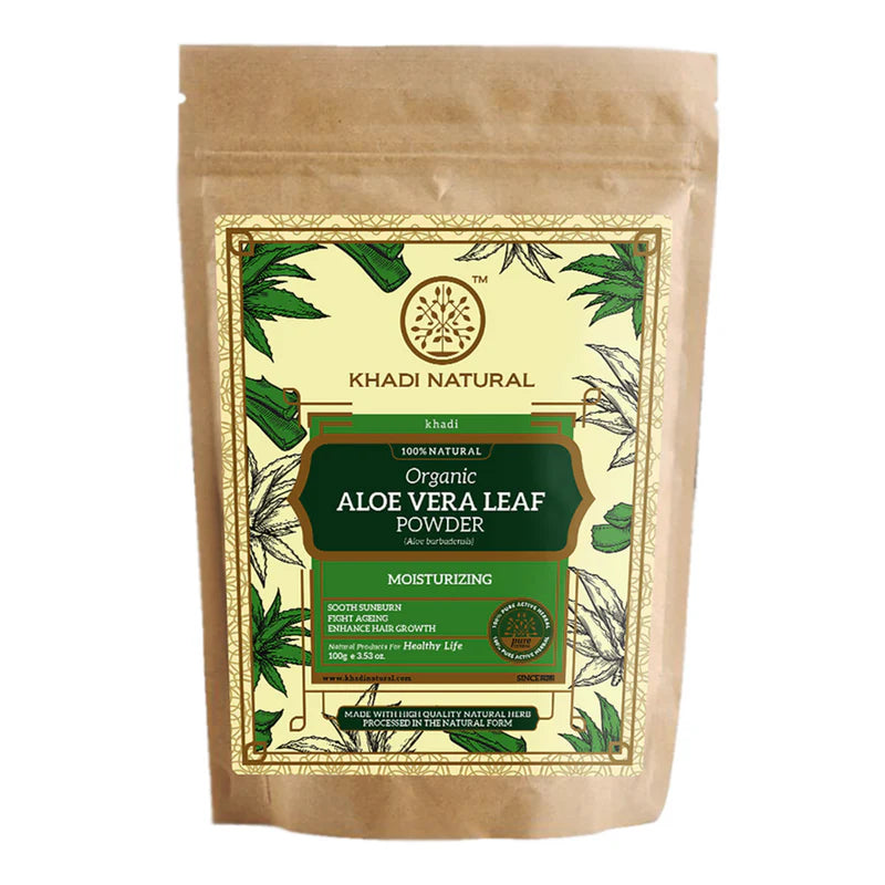 Khadi Natural Organic Aloe Vera Leaf Powder - 100 GM