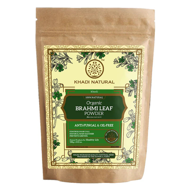 Khadi Natural Organic Brahmi Leaf Powder - 100 GM