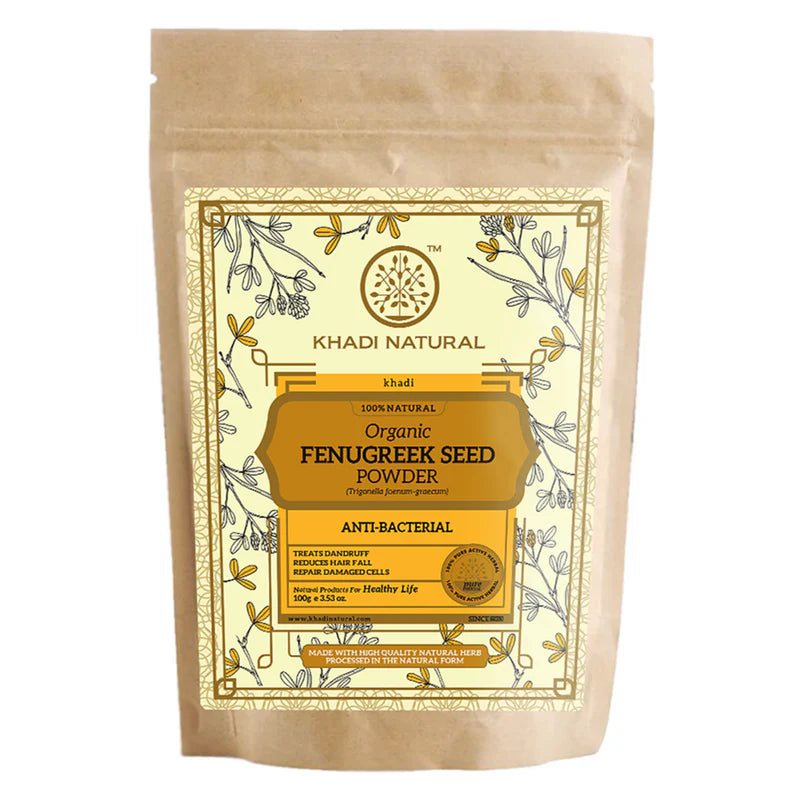 Khadi Natural Organic Fenugreek Seed Powder - 100 GM