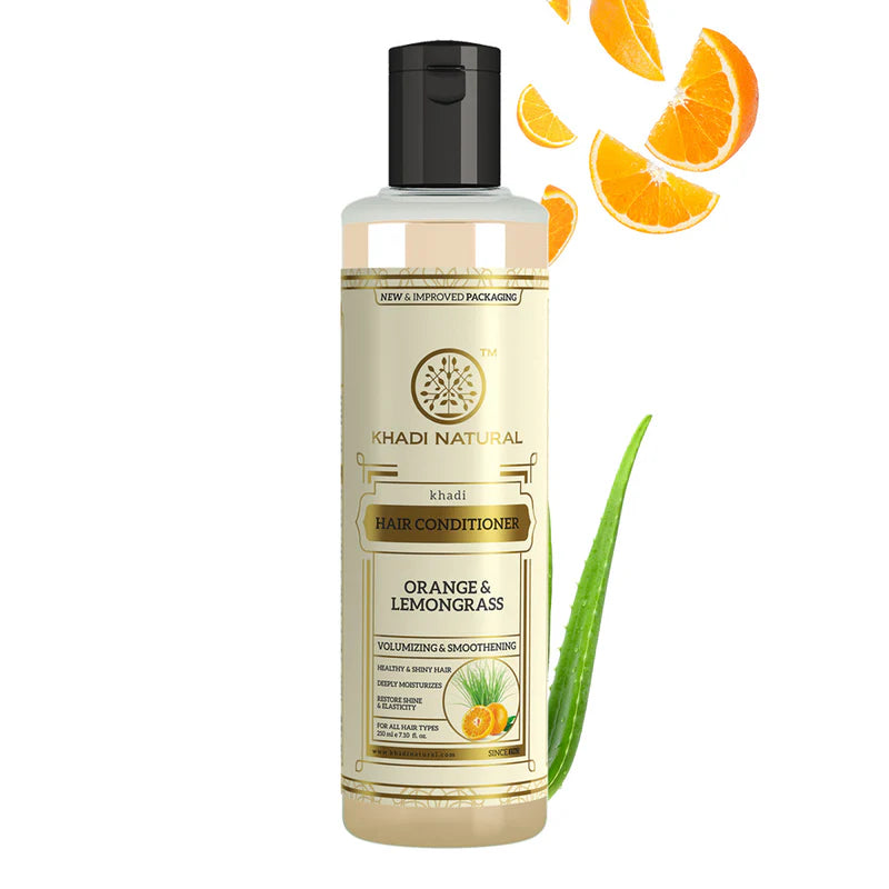 Khadi Natural Herbal Orange Lemongrass Hair Conditioner - 210 ML
