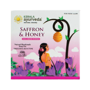 Kerala Ayurveda Natural Handmade Saffron & Honey Soap