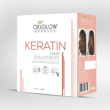 Oxyglow Keratin Hair Solution Kit - 400 ML