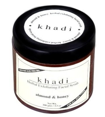 Khadi Natural Almond and Honey Gel Scrub - 100 GM