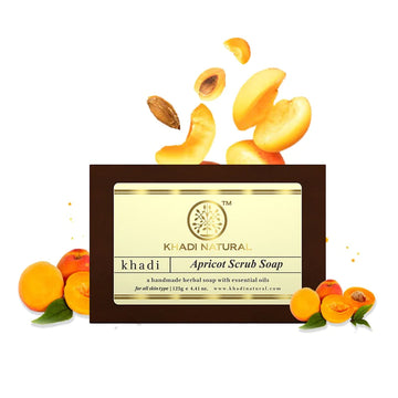 Khadi Natural Apricot Scrub Soap - 125 GM