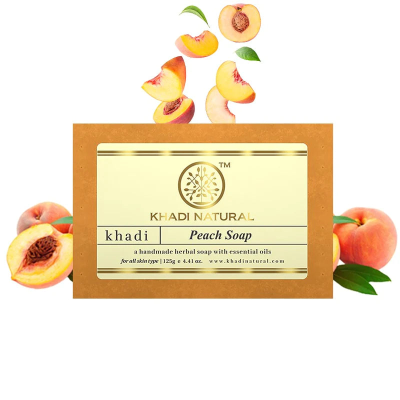 Khadi Natural Peach Soap - 125 GM