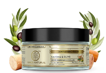 Khadi Natural Sandal & Olive Nourishing Cream - 50 GM