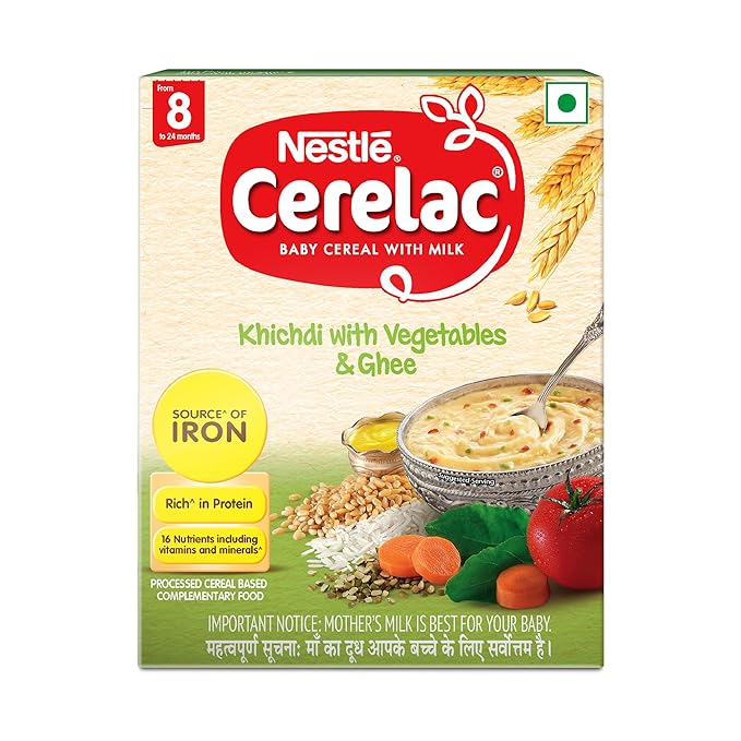 Nestle Cerelac Baby Cereal With Milk Khichdi With Vegetables & Ghee - 300 GM