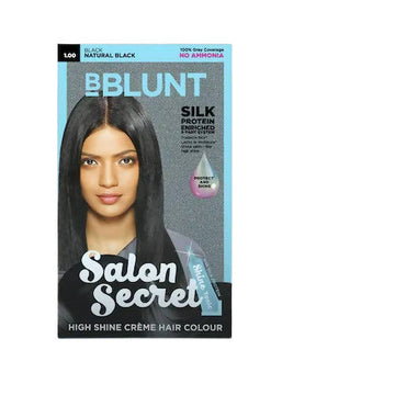 BBlunt Salon Secret High Shine Creame Hair Colour - Natural Black