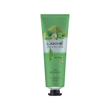 Lakme Hand & Nail Cream With Matcha, Pentavitin And Almond Oil - 30 GM