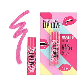Lakme Lip Love SPF 15 Strawberry Lip Balm - 4.5 GM