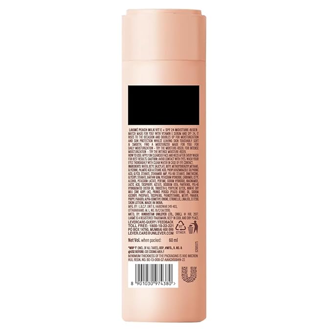 Lakme Peach Milk Moisturizer SPF 24 PA Sunscreen Lotion