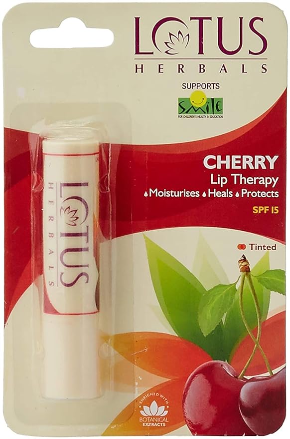Lotus Herbals Lip Therapy Lip Balm Cherry - 4 GM