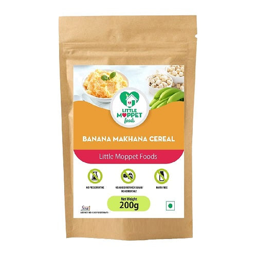 Little Moppet Foods Banana Makhana Cereal - 200 GM